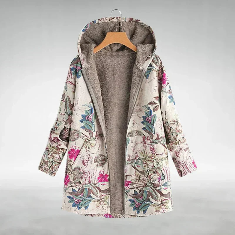 Panida – Veste en Fleece Élégante avec Motif Floral