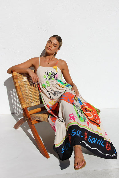 Dasha™ | Robe Longue Multicolore Été