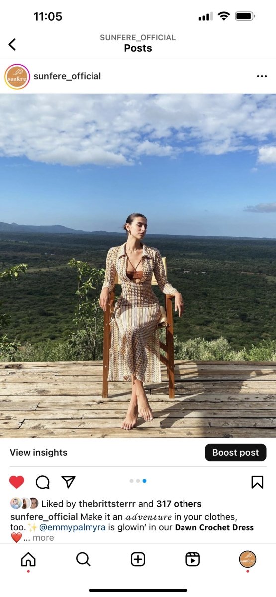 Dawn™ | Robe Maxi en Crochet à Col V