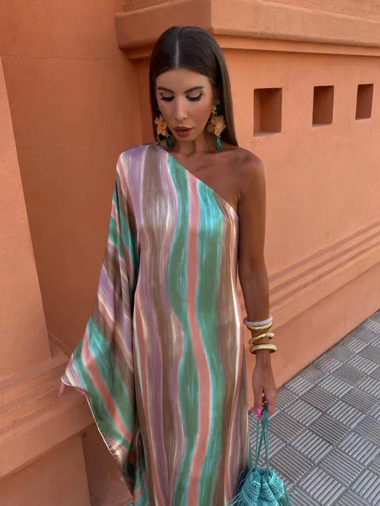 Lily™ | Robe Maxi Asymétrique