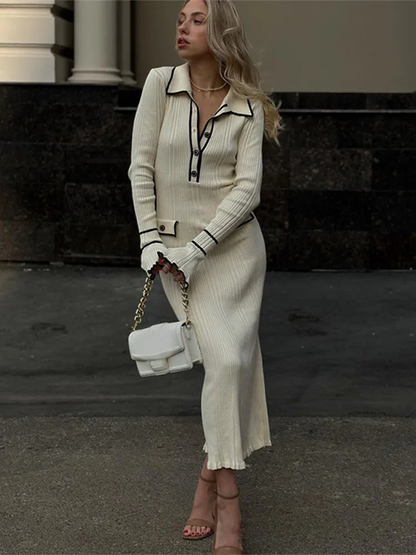 Évelyne™ | Robe Midi Chic