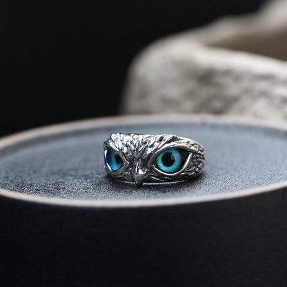 Bague réglable en argent et opale Glückseule