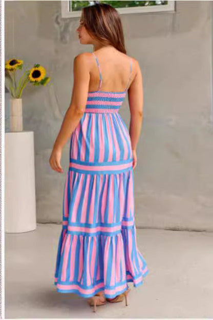 Mia™ | Robe Longue Maxi Été à Rayures