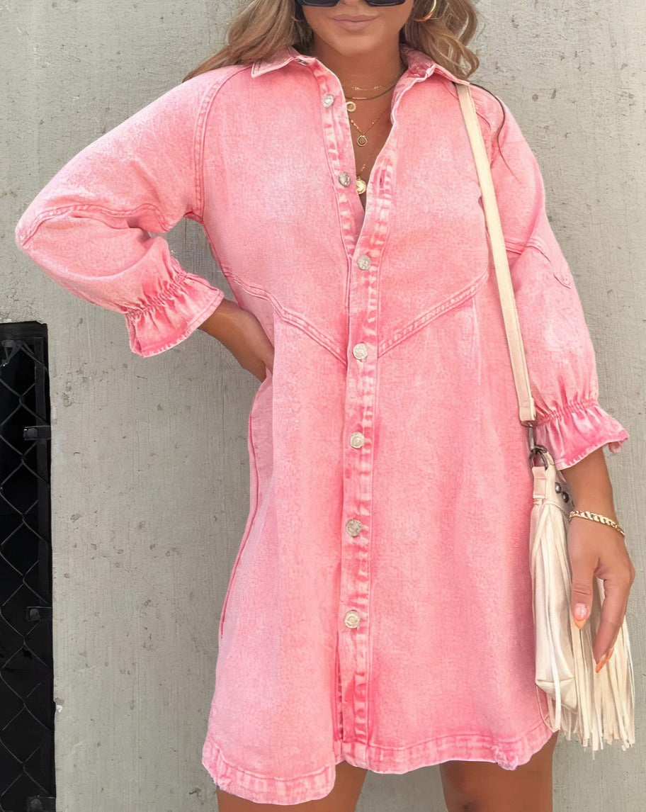 Grace™ | Robe-Chemise en Jean