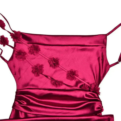 Nina™ | Robe de Soirée en Soie Luxueuse avec Volants