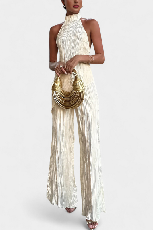 Isa Luna™ | Ensemble Plissé Asymétrique