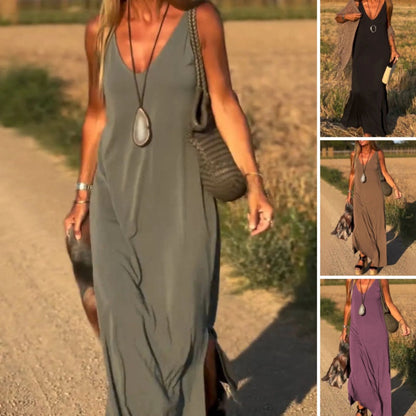 Amber™ | Robe Longue Sans Manches