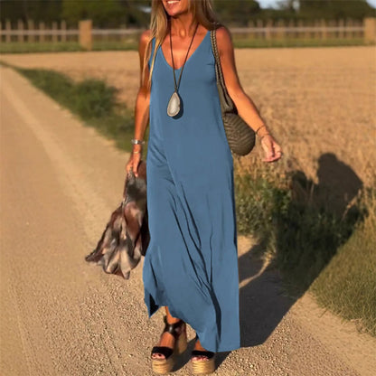 Amber™ | Robe Longue Sans Manches